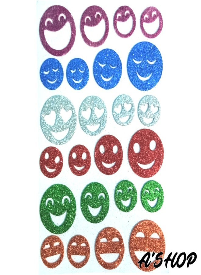 A'SHOP EVA Wall Sticker (Multicolour, Medium), Set of 5 Sheets- Alphabets, Butterflies, Stars, Numeric's and Smileys - Image 2