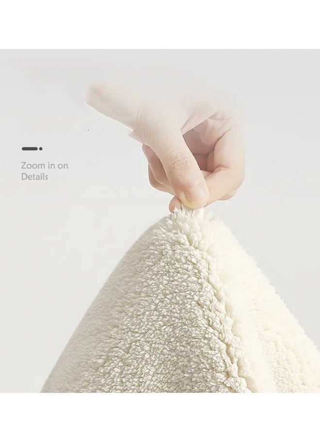 إن كي أكس سجادة مستديرة منفوشة بمساحة كبيرة 200 × 200 سم (قطن كشمير) - Image 4