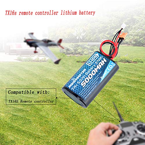 RADIOMASTER TX16S Battey 5000mAh 2S 7.4V XT30 JST-XH Plug TX16s Transmitter 1Pack - Image 2