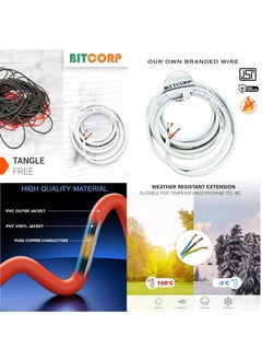 BITCORP Bitcorp Multi Socket Extension Board 3 Way Plug and 1 Switch 6A 1500W 2 Meter Long Length Cable Cord Compatible with Fridge Charging Pc Tv Charger Laptop Computer Small Appliances White  - Image 4