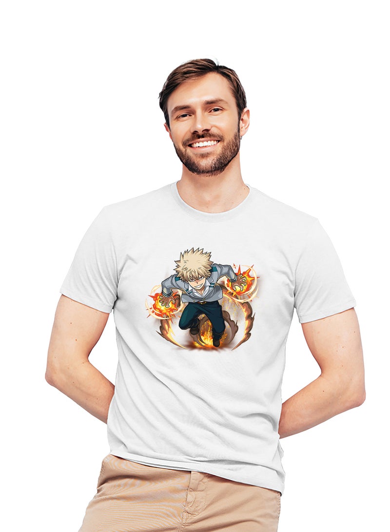 Fashion World Cotton T-shirt Printed with High-quality Anime My hero academy - Image 1