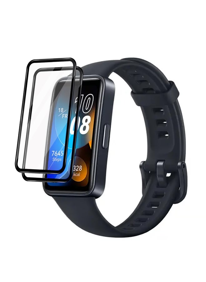 huanmate 2 Pieces Premium Screen Protector For Huawei Band 8 Black/Clear