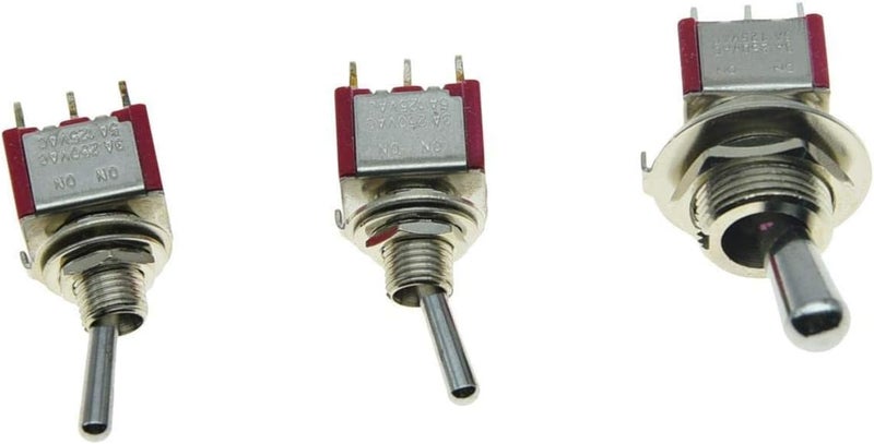 KAISH SALECOM Guitar Fat Bat Toggle Switch DPDT 2 Way ON ON with 2 Mini ON ON Toggle Switches - Image 4