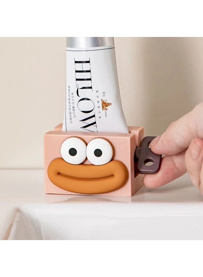 2pcs Cute Cartoon Toothpaste Face Wash Squeezer Portable Automatic Dispenser For Home Travel - Image 2