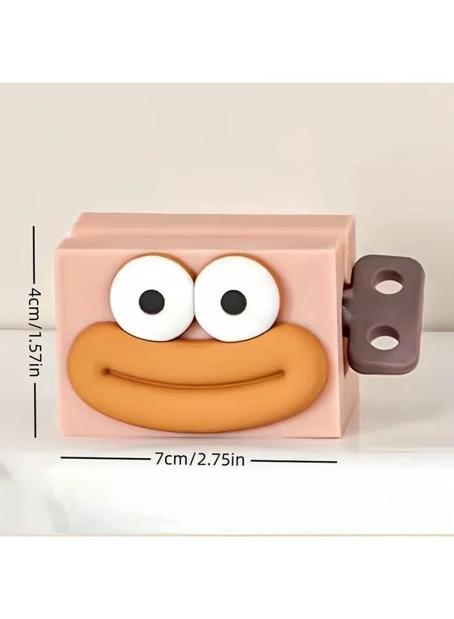 2pcs Cute Cartoon Toothpaste Face Wash Squeezer Portable Automatic Dispenser For Home Travel - Image 3