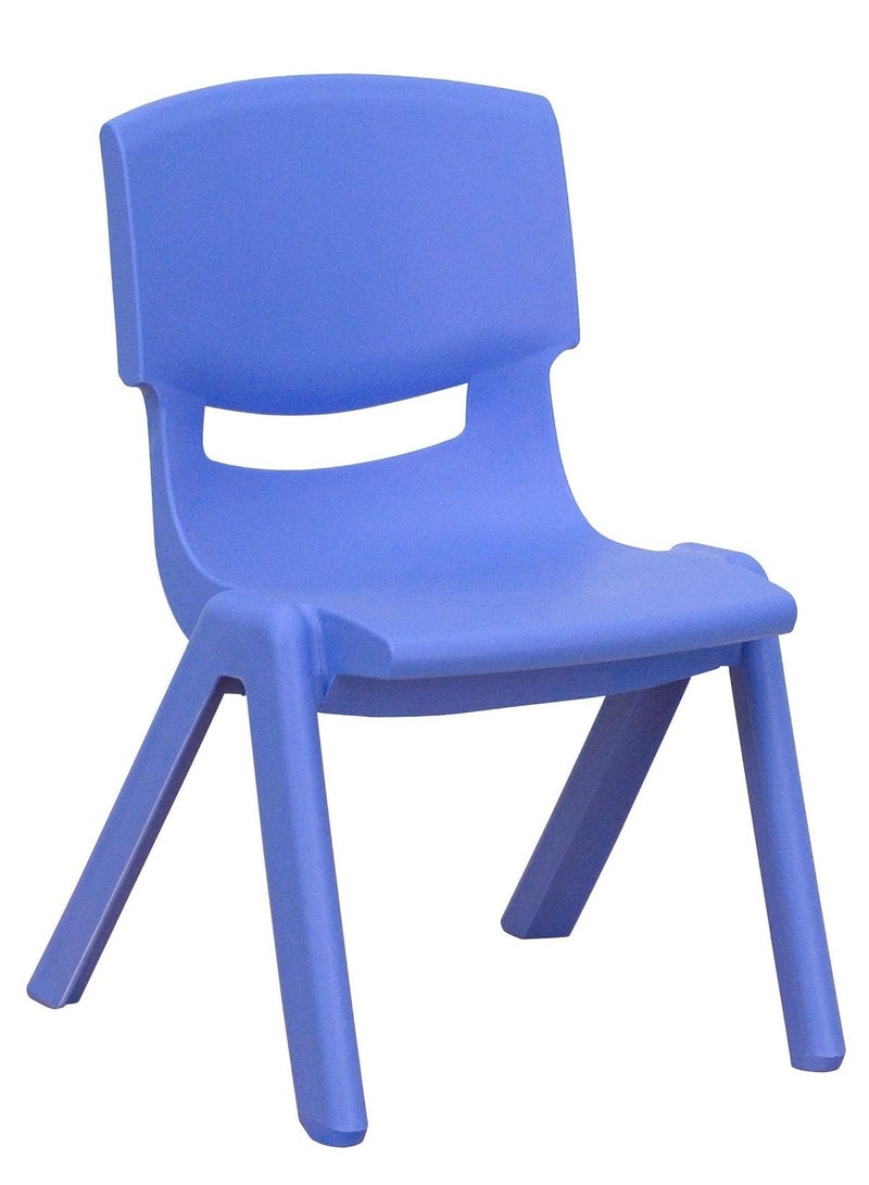 Plastic Living Room Furniture Stackable Kids Chair BLUE 31x36x53cm