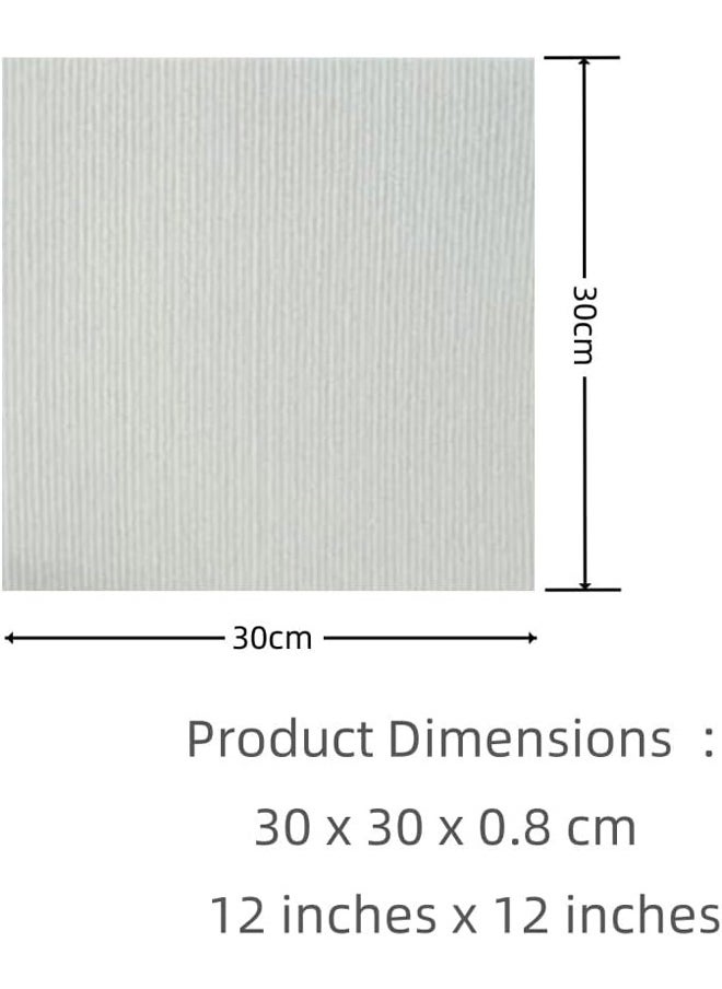 HQ-GAMING - Self Adhesive Carpet Tiles Anti-Slip Reusable Carpet Squares Peel and Stick Carpet Squares with Padding Attached Floor Tile Easy Install DIY for Bedroom Living Room (White 6pcs) - Image 1