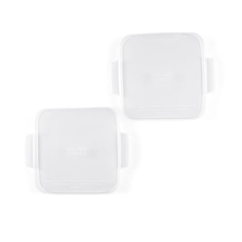 Souper Cubes 5 x 5 Stoneware Ceramic Baking Dishes Replacement Silicone Covers Set of 2 Stoneware Not Included