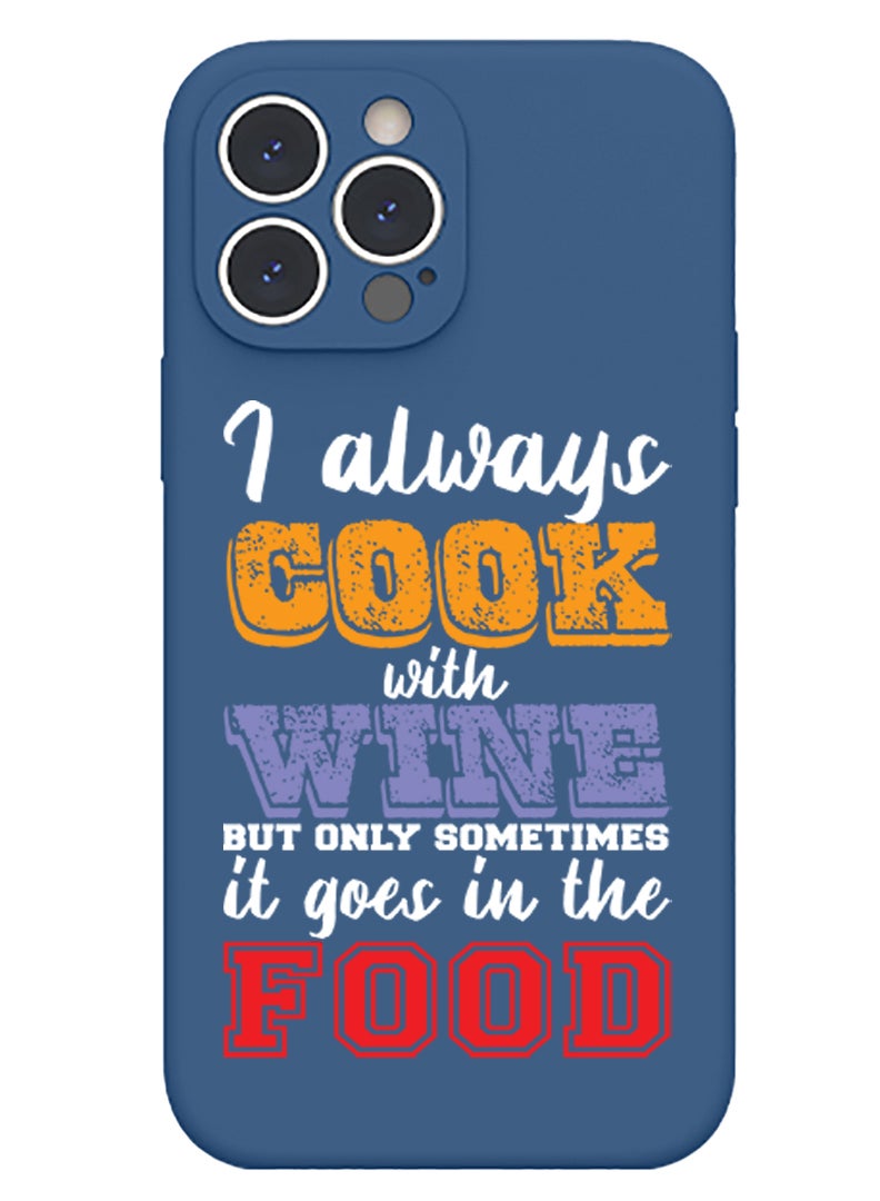 Theodor Protective Slim Fit Case Liquid Silicone Cover with Full Body Protection Anti-Scratch Shockproof Case For iPhone 15 Pro Blue  - Cooky copy - Image 1