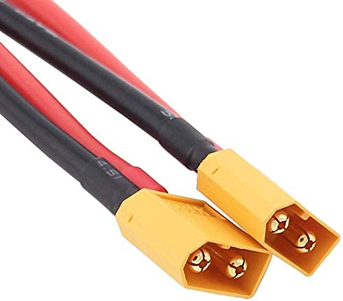 Fly Rc 2Pack Xt60 Male Connector Plug To 4Mm Banana Plugs Battery Charge Lead Adapter Cable For Rc Helicopter Quadcopter Xt60 Lipo Battery Dji Phantom Battery - Image 5