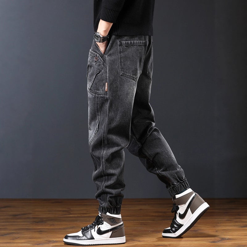 Unisex Classic Denim Jeans Loose Fit Daily Outdoor Wear - Image 2