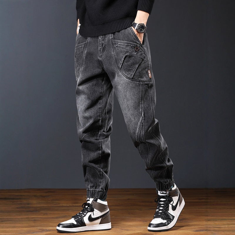 Unisex Classic Denim Jeans Loose Fit Daily Outdoor Wear - Image 4