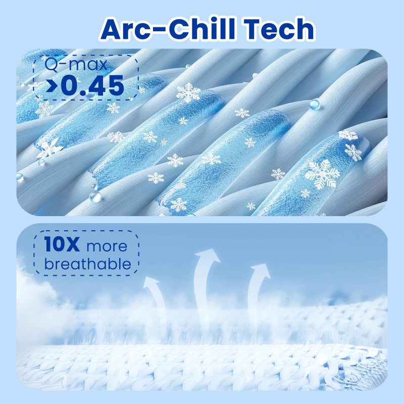 Topcee Cooling Blanket for Night Sweats Absorbs Heat to Keep Adults, Children Cool on Warm Nights, Q-Max 0.5 Cooling Blankets for Hot Sleepers, Lightweight Sofa Throw Blanket (50"x70") - Image 3