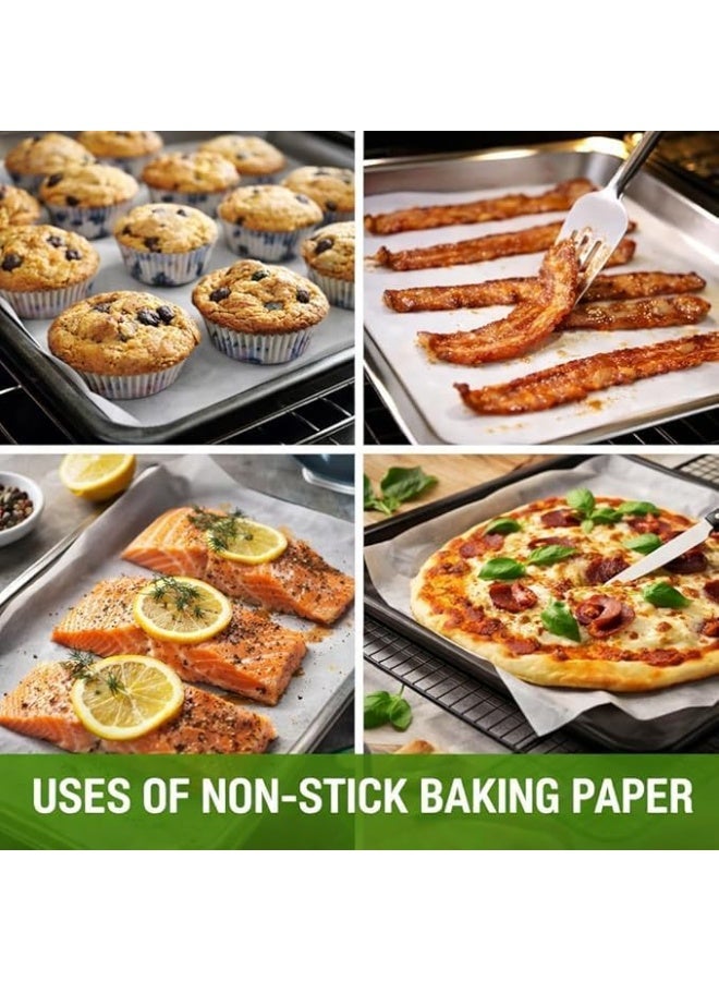 ورق برشمان مقاوم للدهون للطبخ مقاوم لدرجات الحرارة العالية مثالي لبطانة الفرن والفرن والميكروويف والثلاجة   (15) - Image 3