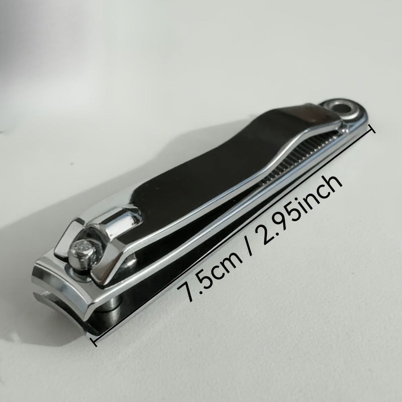 Silvery Foldable Large Alloy Nail Clipper With 2mm To 5mm Jaw Opening Straight Blade - Image 4