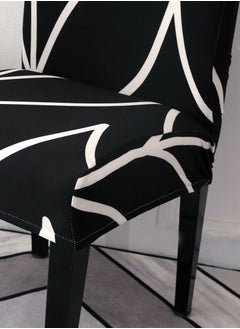 Sharpdo 6-Piece Set Modern Simple Dyed Elastic One-Piece Chair Cover For All Seasons  - Image 5
