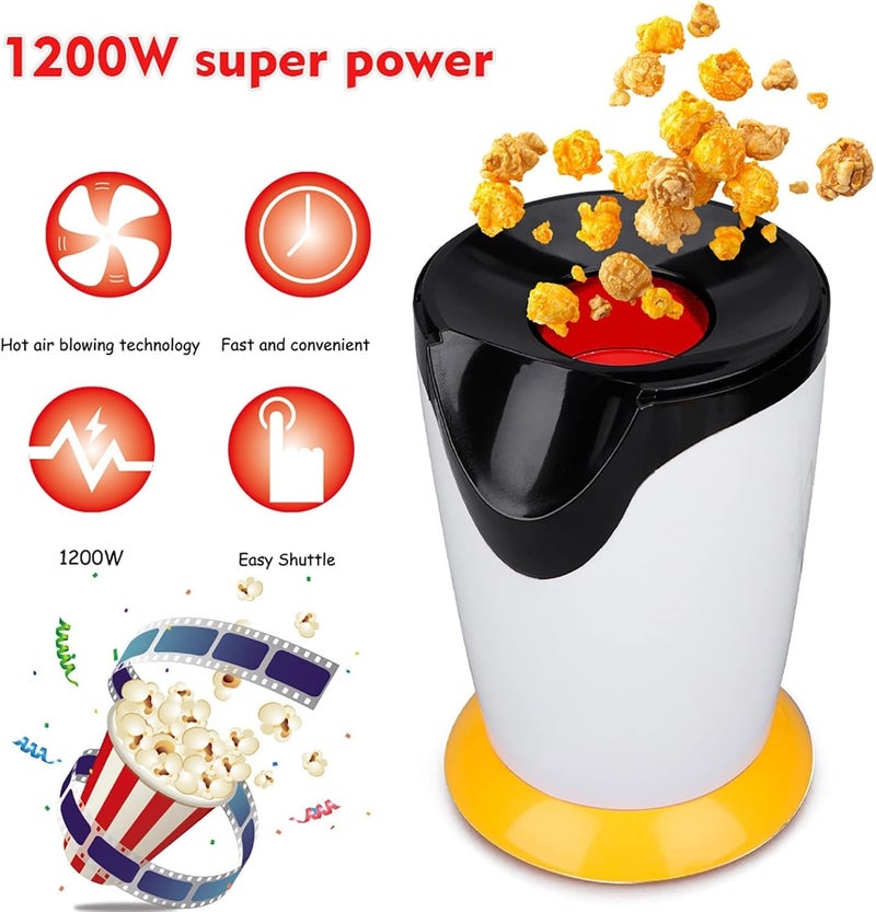 Lapras (LIMITED15 YEARS WARRANTY) OIL FREE HOT AIR POPCORN LIGHT WAIGHT, ELECTRIC MACHINE SNACK MAKER,1200-W HOT AIR POPCORN - Image 5