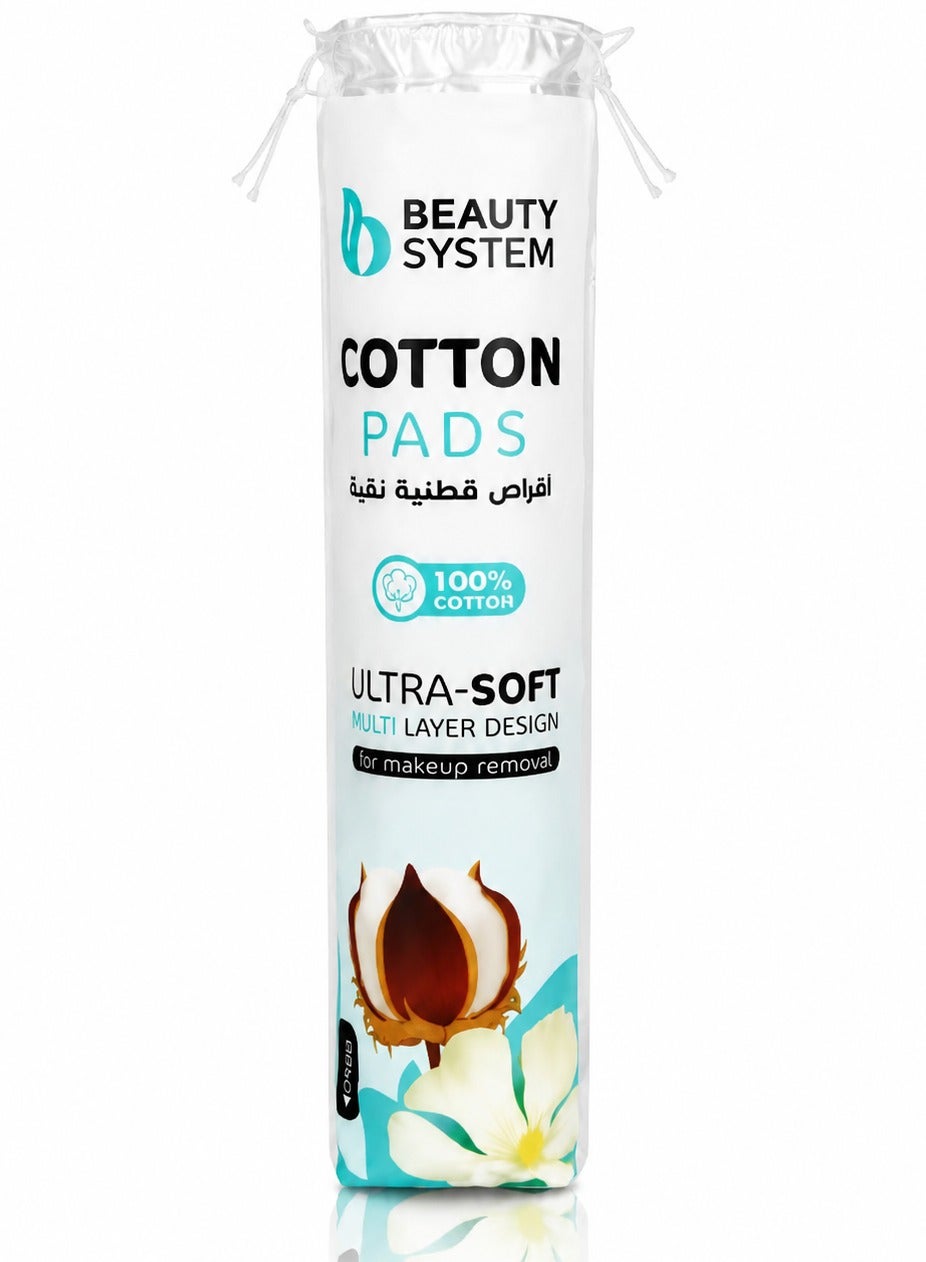 Beauty System Cotton Ultra Soft Multi Layer Design For Makeup Removal × 120