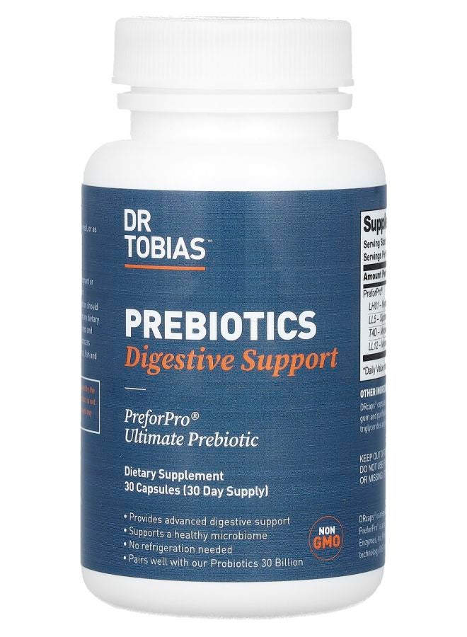 Dr. Tobias Prebiotics Digestive Support 30 Capsules
