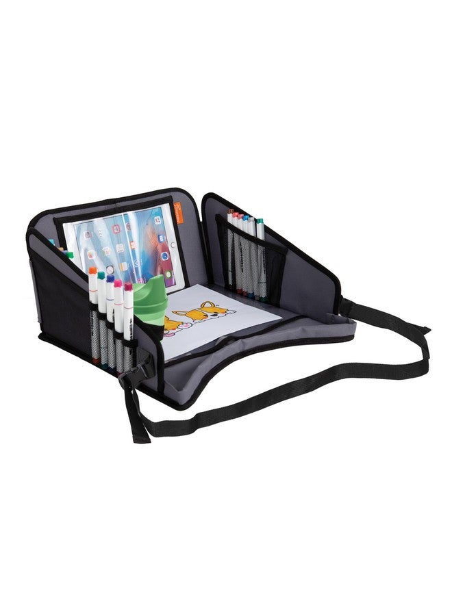 Dreambaby Snack 'N Play On The Go Activity Travel Tray Table for Toddlers with Tablet iPad Holder, Cup Holders, Snack Tray, and Storage Pockets - Road Trip Must Have - Image 1
