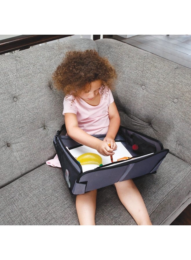Dreambaby Snack 'N Play On The Go Activity Travel Tray Table for Toddlers with Tablet iPad Holder, Cup Holders, Snack Tray, and Storage Pockets - Road Trip Must Have - Image 2