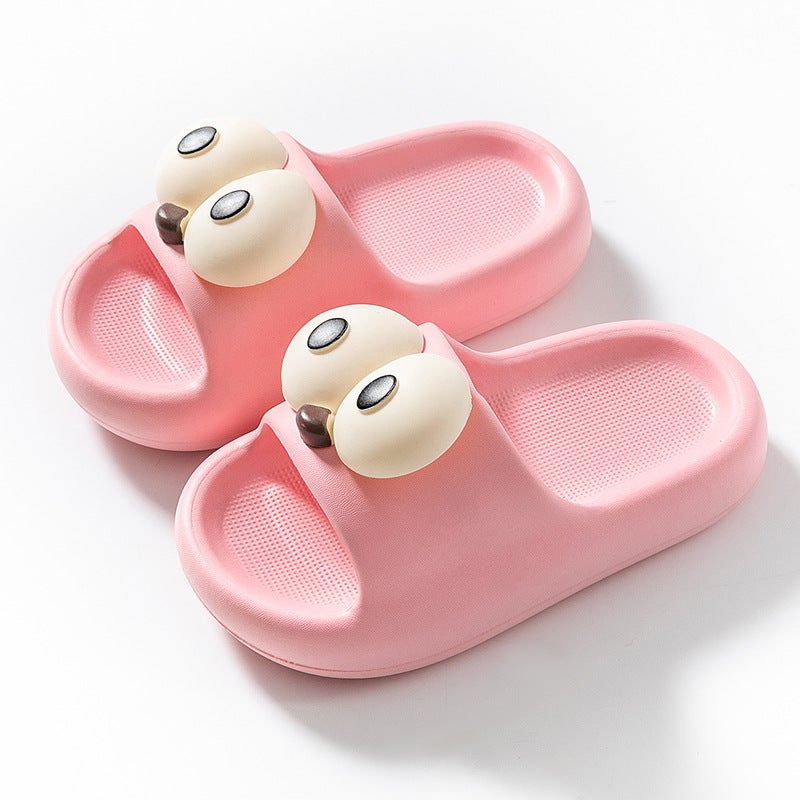 Cute Funky Big-Eye Fashion Sports Kids Summer Sandals Big Eyes-pink 