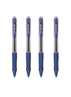 Uniball 4-Piece Laknock Ballpoint Pen 0.7mm Tip Blue Ink  - Image 2