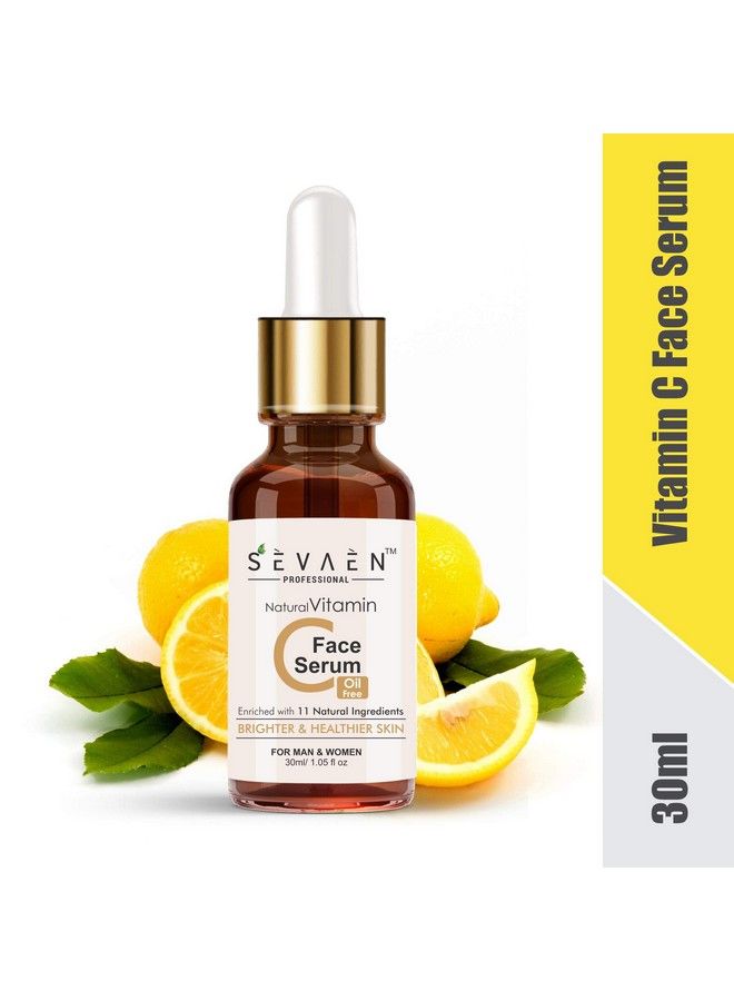 SEVAEN Vitamin C Face Serum Enrich With 11 Natural Ingredients (Herbal) (Pack Of 2) For All - Image 3