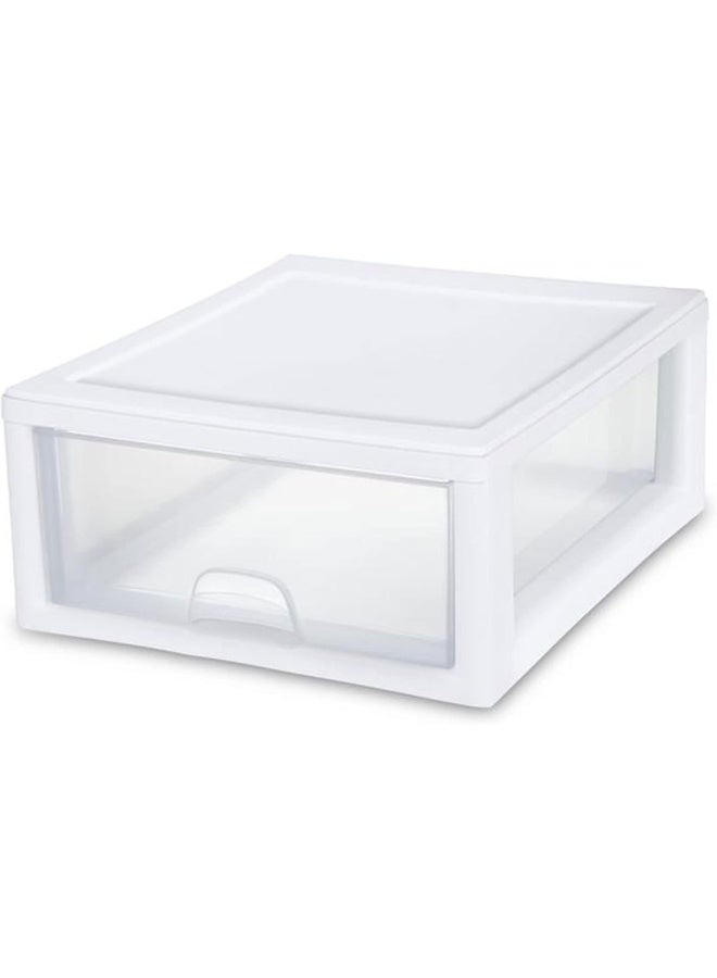 Sterilite 23018006 16 Quart Stacking Drawer, Clear - Image 1