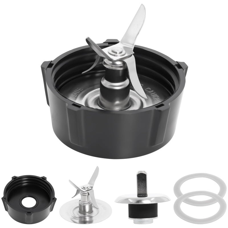 Swess شفرة خلاط لأوستر أوسترايزر مع حلقة ختم طقم دبوس توصيل قاع الجرة 4902 متوافق مع طقم استبدال جرة زجاجية خلاط أوستر - Image 1