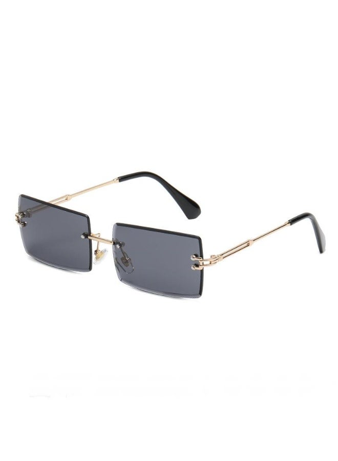 Veil New Rimless Fashion Trend Sunglasses Personalized Sunglasses UV Protection Unisex - Image 2