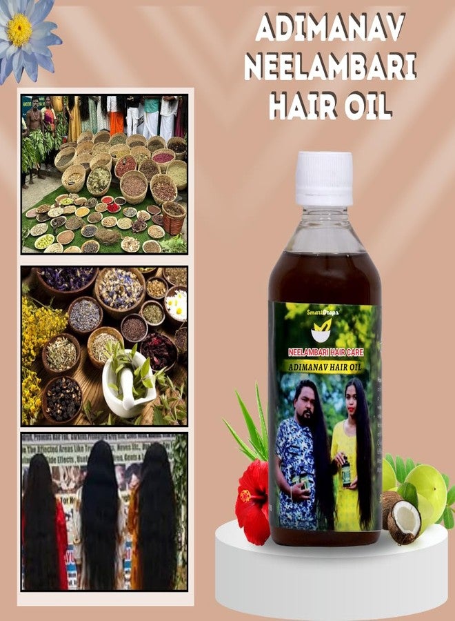Smartdrops Adimanav Neelambari Adimanav Herbal Hair Oil For Hair Growth | Neelambari Adimanav Hair Oil | For Women and Men,100 ml - Image 2