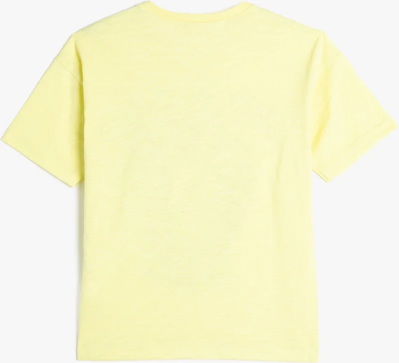 KOTON Racing Themed T-Shirt with Slogan Detail Short Sleeve Crew Neck