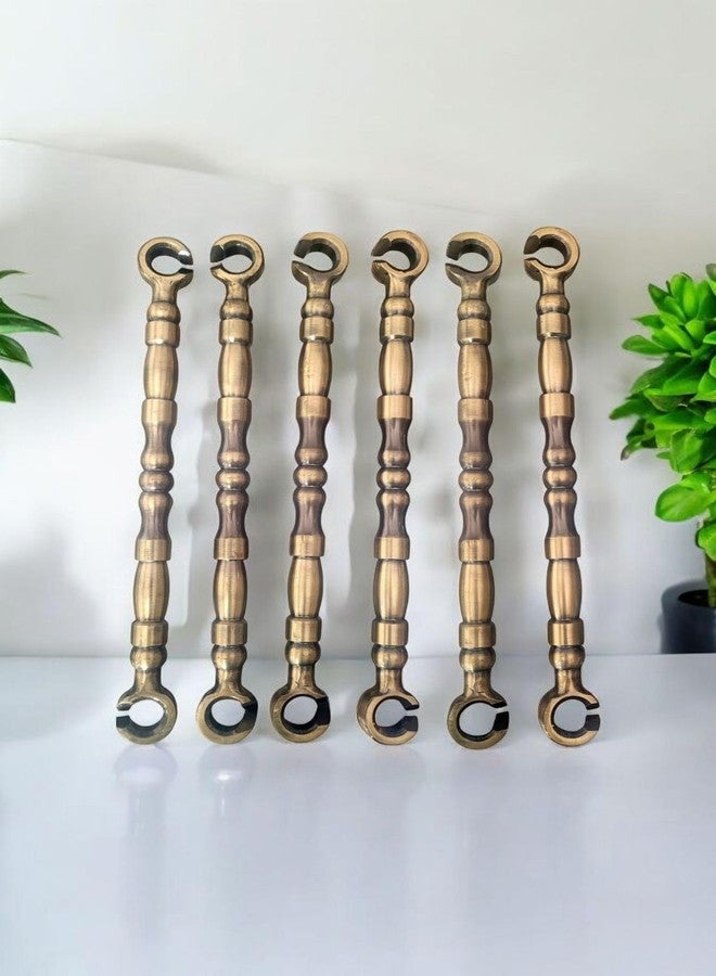 Nooks Decorative Brass Swing Chains for Jhula, Antique Bronze Finish, 12 Inch Length (20MM), Set of 6 - Image 1