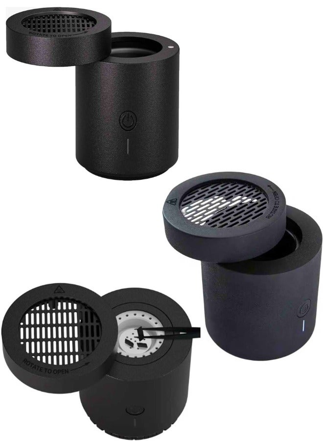 Chase Up Stylish Electronic Burner – Portable Rechargeable USB Medkhan – Arabic Oud Incense Diffuser, Charcoal Bukhoor Fragrance Burner, Ideal for Home, Car, Office, Ramadan Gifts & Decor - Image 2