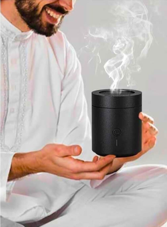 Chase Up Stylish Electronic Burner – Portable Rechargeable USB Medkhan – Arabic Oud Incense Diffuser, Charcoal Bukhoor Fragrance Burner, Ideal for Home, Car, Office, Ramadan Gifts & Decor - Image 3