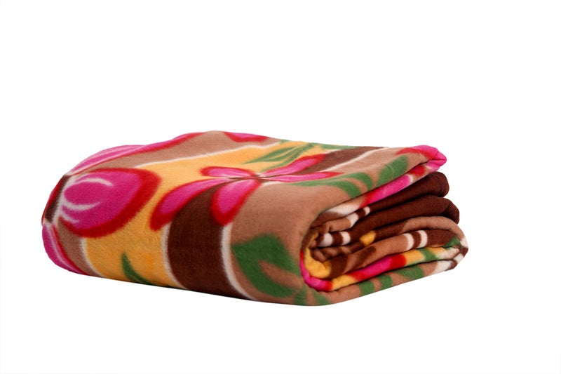 Goyal's Printed Fleece Double Bed All Season Blanket/Comforter/Dohar 250TC - Pack of 5 (87x85 Inch, Floral), - Image 3