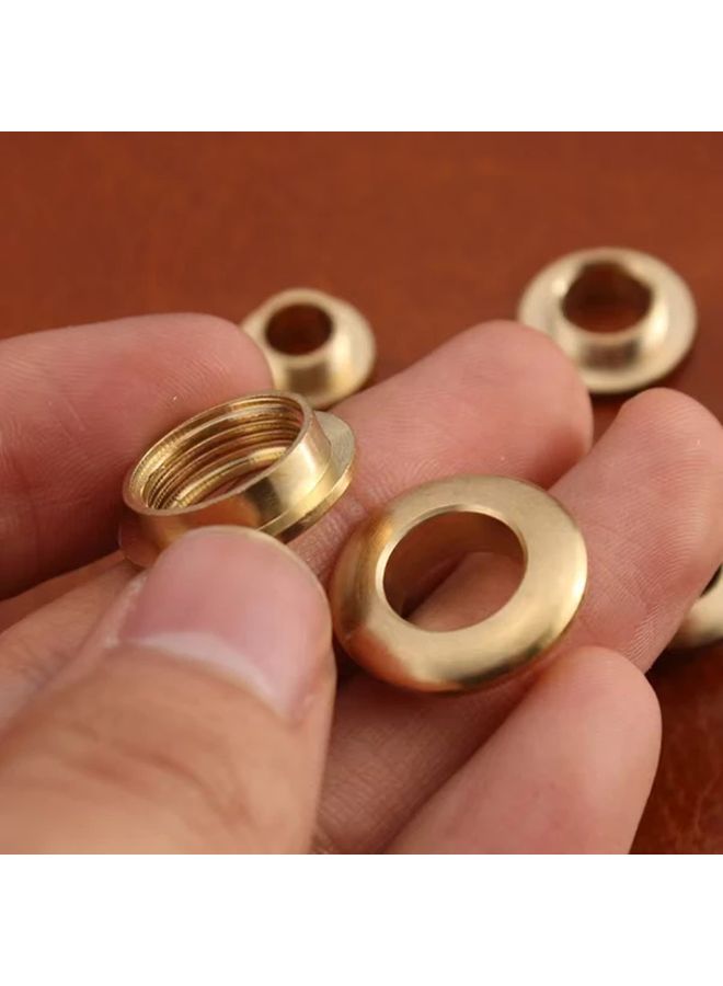 5 قطع براغي عراوي من النحاس الصلب مقاس 20 × 11 مم للحرف الجلدية والأحذية والأمتعة وأعمال DIY - Image 5