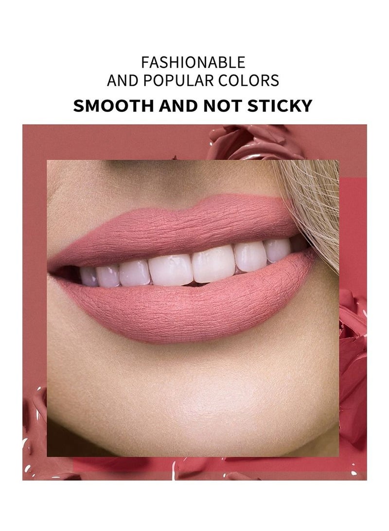 Handaiyan 6-color Waterproof Rose Matte Liquid Lipstick Set - Image 5