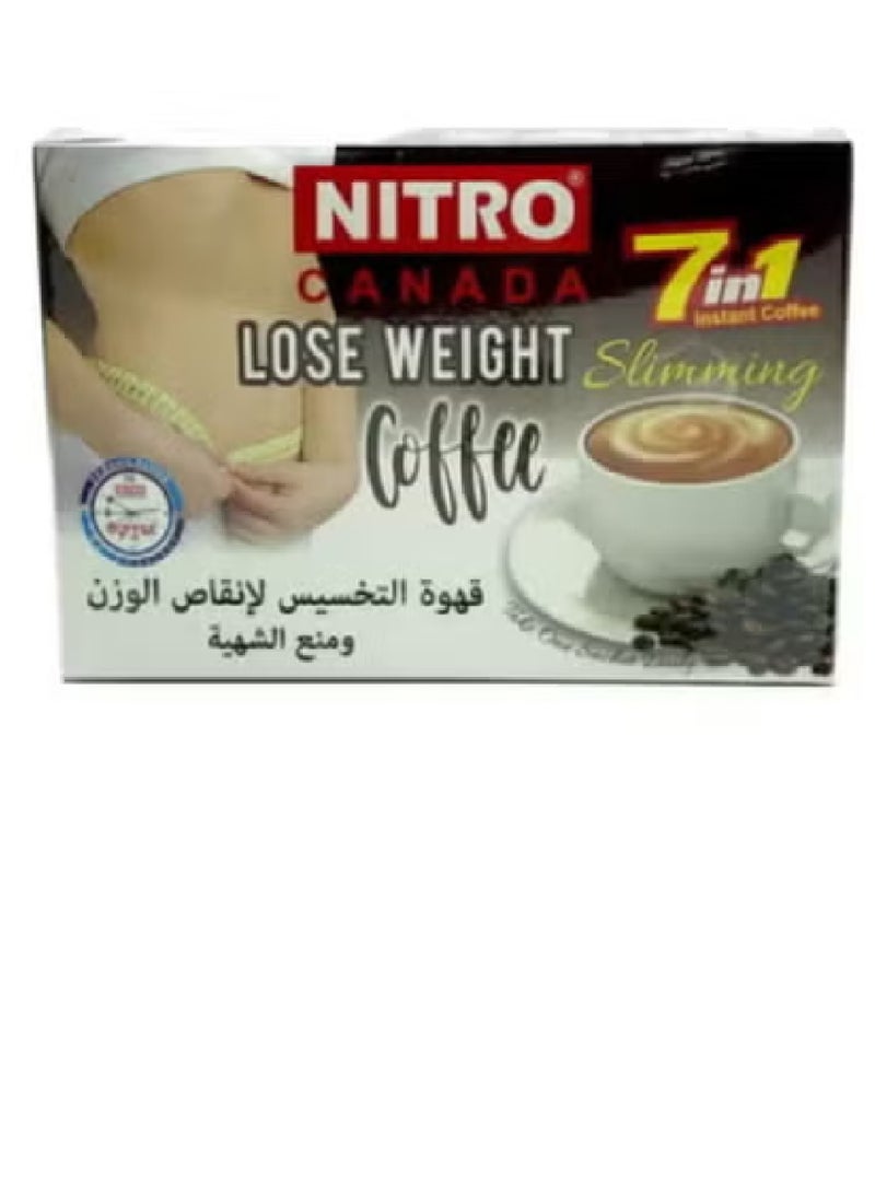NITRO CANADA 7 In 1 Coffee Slimming Lose Weight 15gX12 Sachets