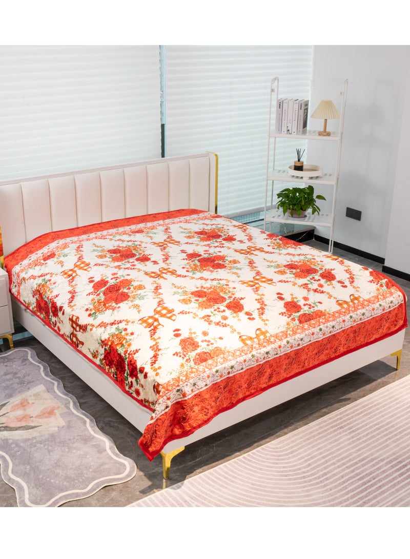 Stargold Single Ply Premium Cloudy Blanket Made by 100% Polyester SPUN YARN Obtained from Virgin Polyester Which is Suitable for winter and Rainy Season 155X210CM 5.5LB  - Image 1