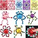 ShinyRelief 25 Pcs Valentines Day Gifts for Kids Valentine Cards with Finger Fidget Toy Glow in The Dark DIY Stress Relief Hand Fingertip Toy for Boys Girls School Game Prizes Exchange Party Favor - Image 2