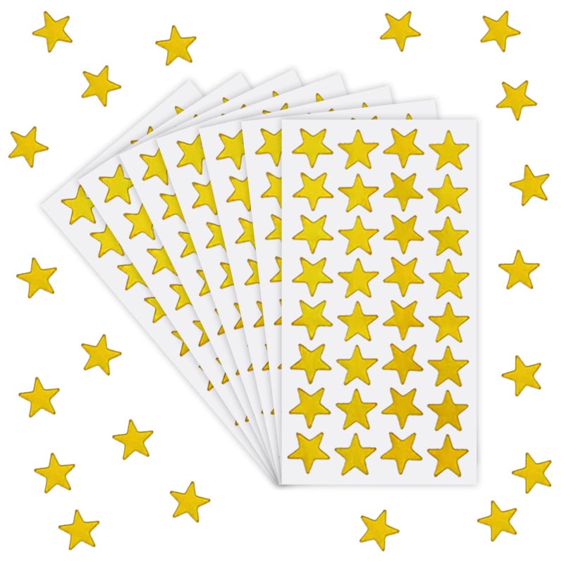 Star Stickers 1000 Pack Gold Foil Stars 75 Diameter Small Stickers Great for Kids Reward Arts and Crafts and Homeschool Supplies