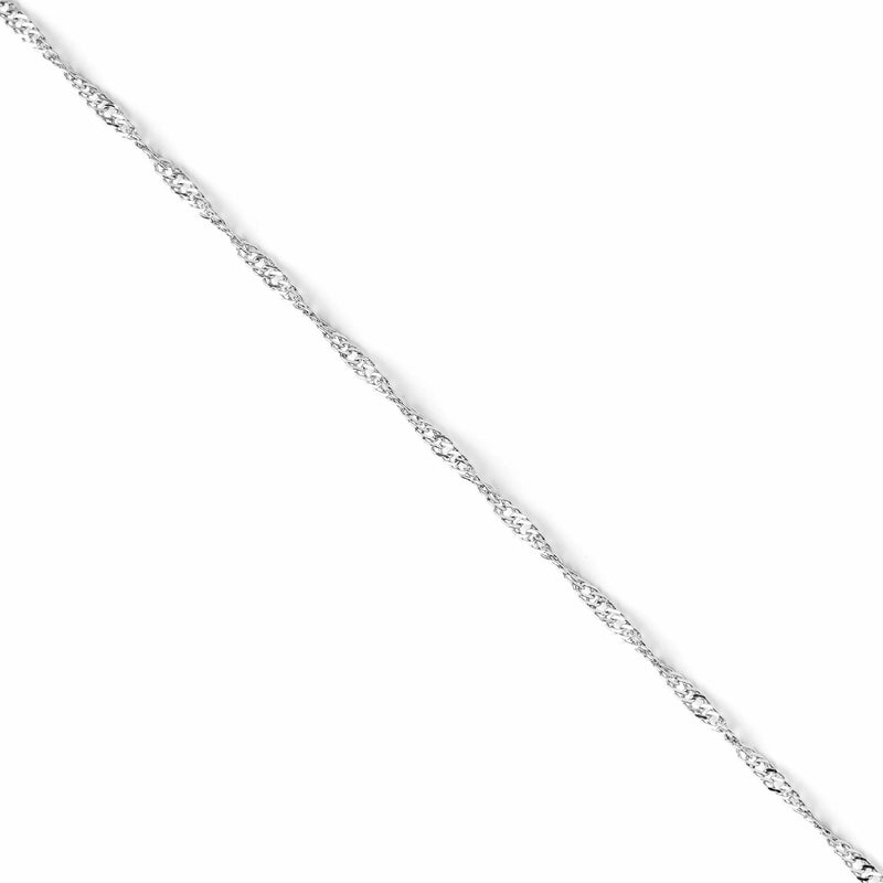 AmyRT Jewelry 2mm Titanium Steel Silver Singapore Chain Necklaces for Women 20 in - Image 3