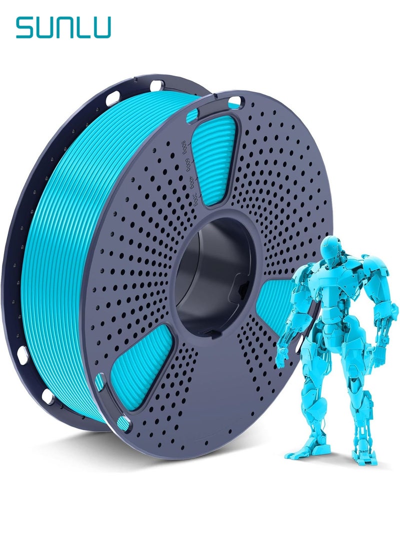 SUNLU PLA 3D Printer Filament PLA Filament 1.75mm, Neatly Wound 3D Printing Filament 1.75mm, Dimensional Accuracy +/- 0.02 mm, Fit Most FDM 3D Printers, 1kg Spool (2.2lbs), Turquoise Cyan - Image 1