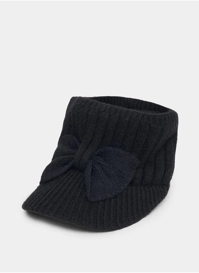Styli Lined Bow Tie Decorated Baseball Cap