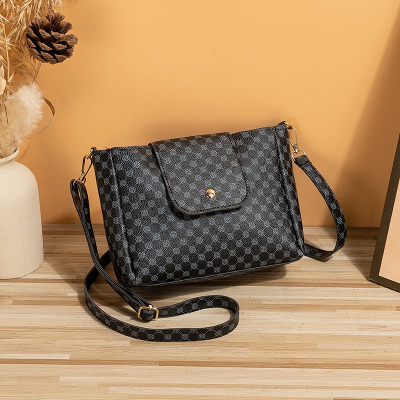 Flower Bucket Bag 2023New Bag Small Bag Embroidered Women'S Bag Casual All-Match Shoulder Bag - Image 1