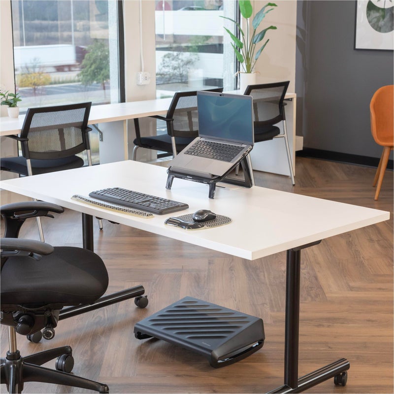 Fellowes Photo Gel Mouse Pad Wrist Rest with MICROBAN - Black Chevron (9549901) - Image 4