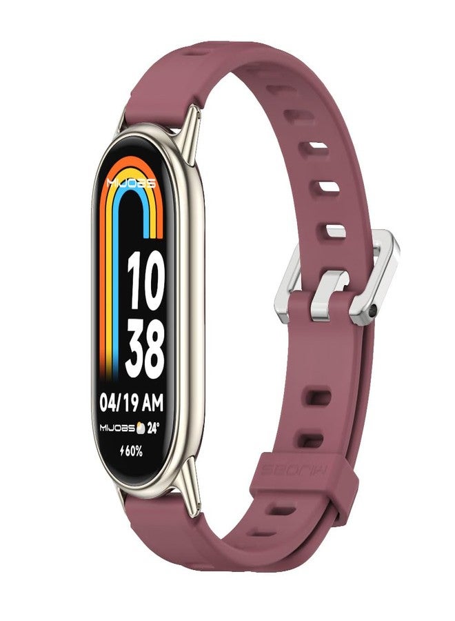 MIJOBS Strap for Mi Band 10/9/8, Replacement Wristband for Xiaomi Smart Band 9 Silicone Sport Watchband - Image 1