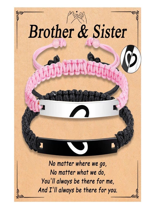 CXLDTE Brother Gifts from Sister, Birthday Gifts for Adult Older Big Brother Little Sister Bracelets Valentines Graduation Christmas Ideas - Image 1